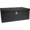 Cash Box with 6-Compartment Tray and Key Lock for Secure Money Storage