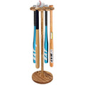 Wooden Baseball Bat Display Shelf Organizer for 10 Bats