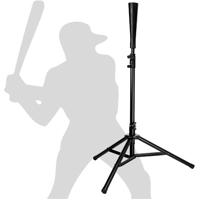 Adjustable Baseball Batting Tee for Adults & Youth, Portable Tripod Stand with Carry Bag