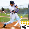 Youth Baseball Swing Trainer with Practice Balls and Adjustable Rope Batting Aid