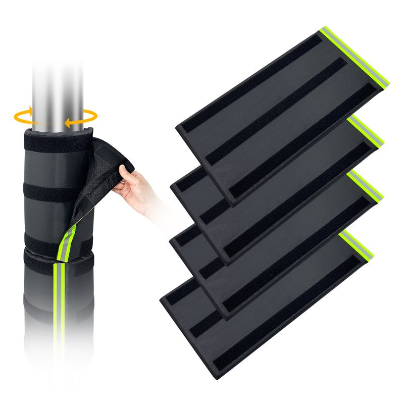 Garage & Basement Pole Wrap Padding for Metal Columns - 4 Pack Safety Protectors