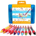Bath Crayons for Kids - Washable Non-Toxic Gel Bath Toys Set, 10 Bright Colors