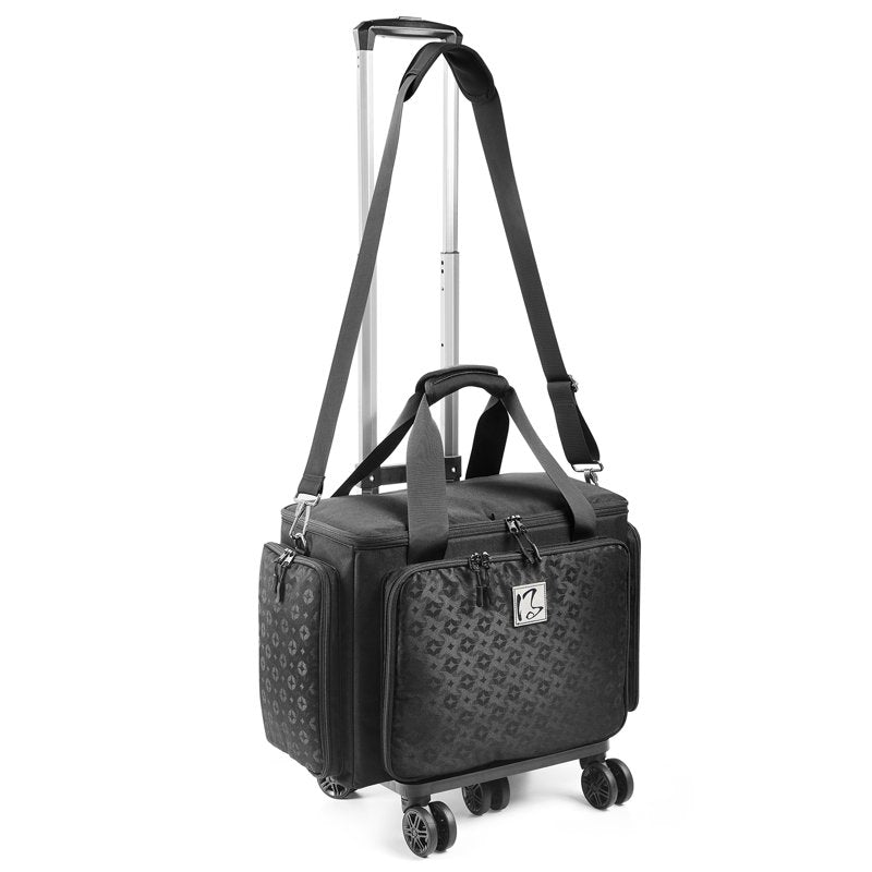 Rolling Sewing Machine Case with Universal Wheels & YKK Zippers - Fits Most Standard Models