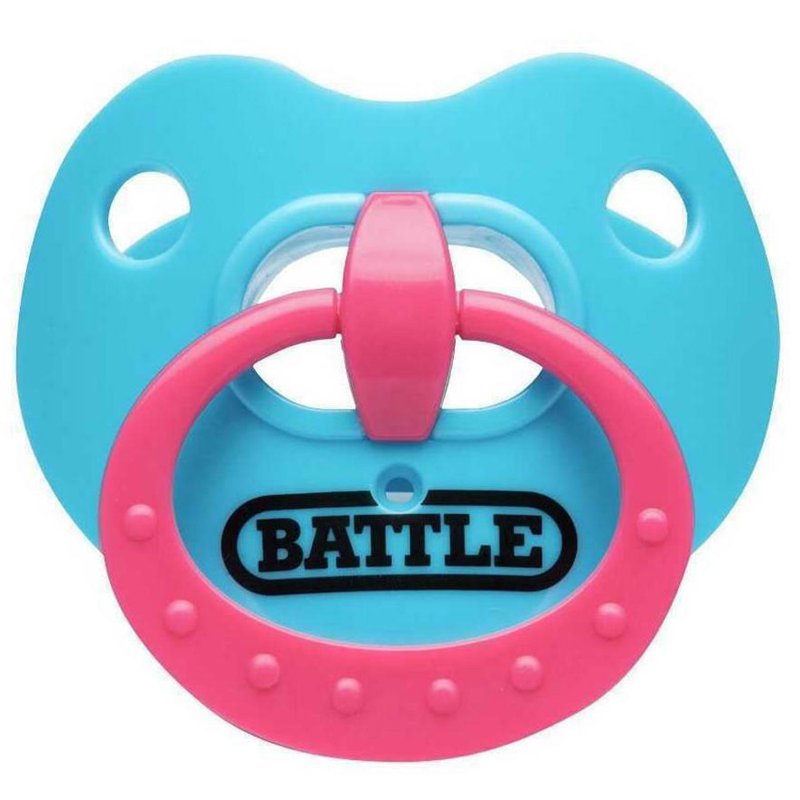 Oxygen Lip Protector Mouthguard for Sports & Braces Baby Blue Pink