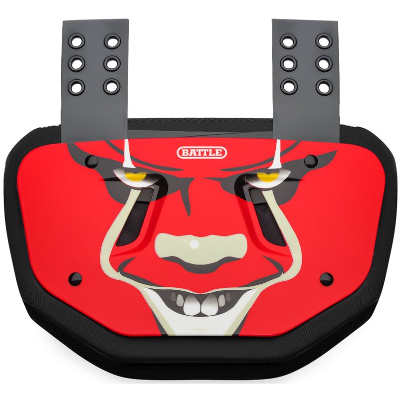 Youth & Adult Football Back Plate with Curved Design & High-Impact Foam