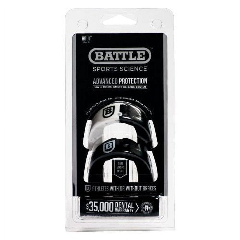 Youth Football Mouthguard 2-Pack with Straps - Re-moldable Safety Gear