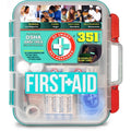 351 Piece First Aid Kit for Home, Office, Travel & Emergency Preparedness