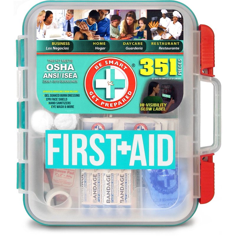 351 Piece First Aid Kit for Home, Office, Travel & Emergency Preparedness