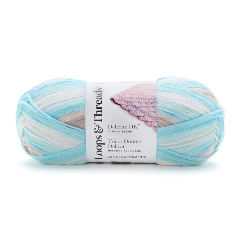 Lightweight Yarn Pack for Knitting & Crochet - 15 Skeins, Pastel Colors