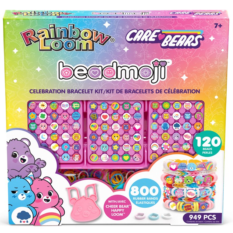 Rainbow Loom Beadmoji Care Bears Celebration Bracelet Kit - 949 Pieces