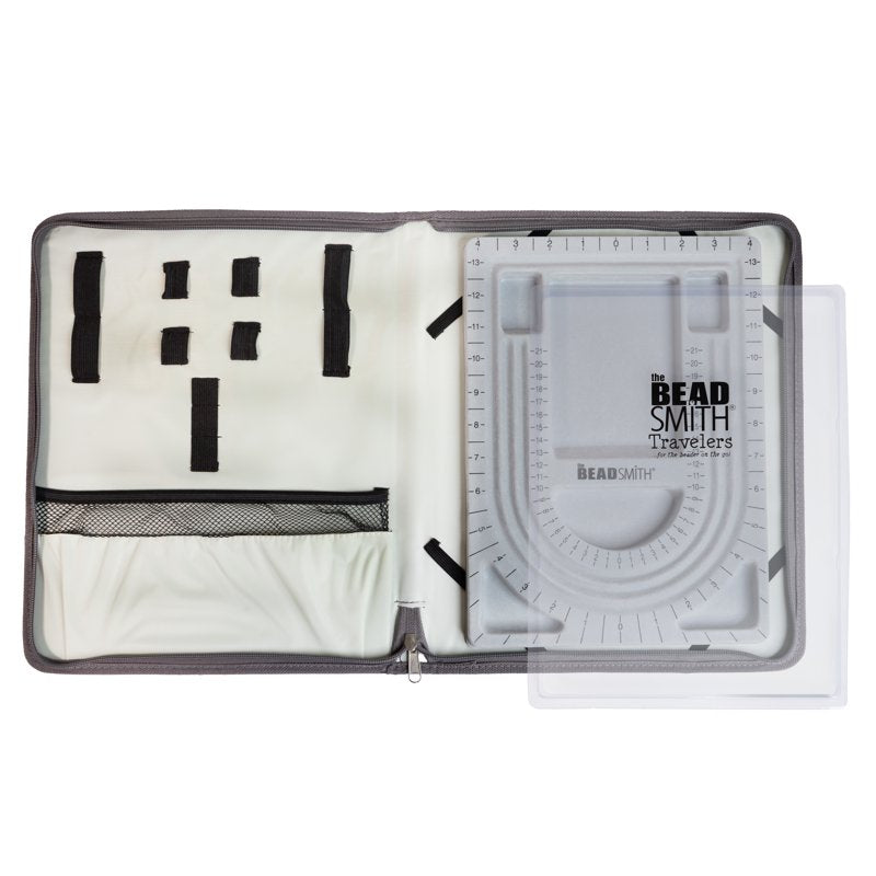 Jewelry Bead Folio Travel Case with Bead Board & Storage for Beading Supplies