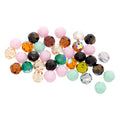 8mm Faceted Crystal Bead Assortment for Jewelry & Crafts - 36pcs
