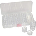 Stackable Bead Storage Case with 25 Removable Jars and Lids