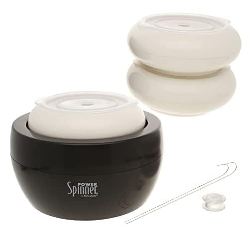 Bead & Jewelry Stringing Spinner - Fast Seed Bead Threading Tool with 3 Cups & Needles