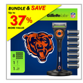 Gillette Labs Bears Gameday Razor Bundle with Blade Refills & Magnetic Stand