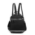 Women's Nylon Backpack with Multiple Pockets - Large Capacity, Adjustable Straps