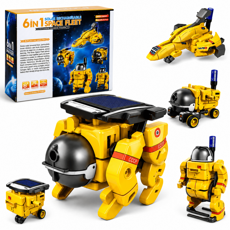 6-in-1 Solar Robot Kit for Kids STEM Educational Science Toys - Ages 8-12
