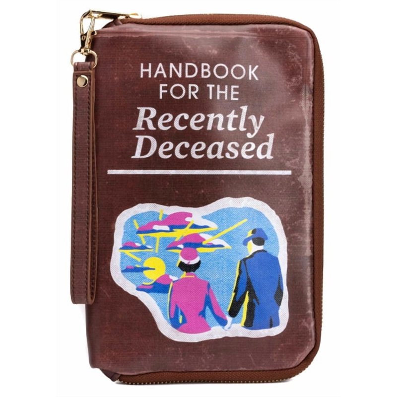 Beetlejuice Vegan Leather Pouch with Colorful Design - Book Inspired Accessory