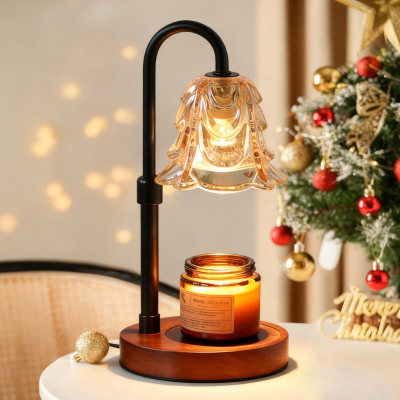 Candle Warmer Lamp with Timer & Dimmable Switch - Adjustable Height, Includes Bulbs, Home Decor Gift