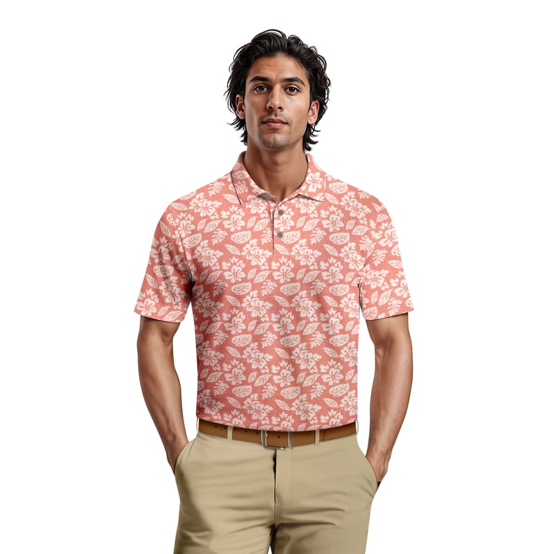 Performance Men's & Big Men's Tropical Polo Shirt with UV Protection