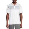 Ben Hogan Men's Performance Short Sleeve Printed Golf Polo Shirt - White Textured Print, Size S