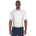 Men's Golf Polo Shirt with Drink Print - Stretch, Moisture-Wicking, UV Protection