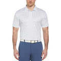 Ben Hogan Golf Polo Shirt Black/White Conversational Print 3XL – Moisture-Wicking Sun Protection