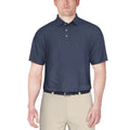 Men's Micro Floral Golf Polo Shirt with UV Sun Protection & Moisture-Wicking