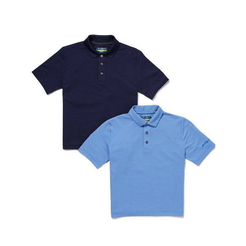 Kids Golf Polo Shirt 2-Pack Short Sleeve Performance Sportswear