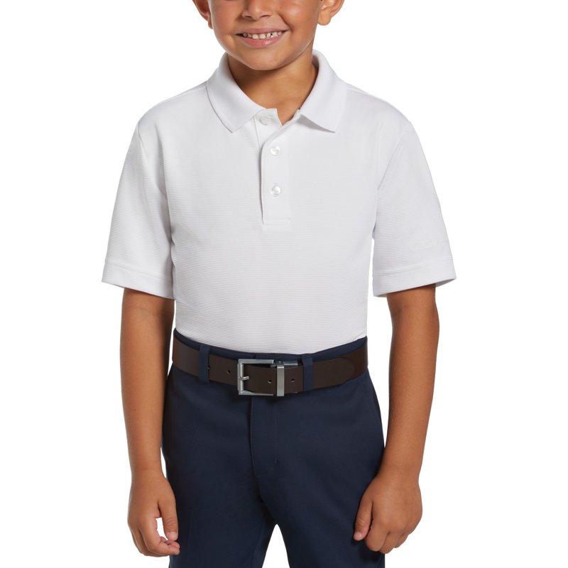 Kids Golf Polo Shirt Performance Short Sleeve Moisture Wicking Sun Protection