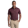 Men's Performance Herringbone Print Golf Polo Shirt - Short Sleeve Activewear