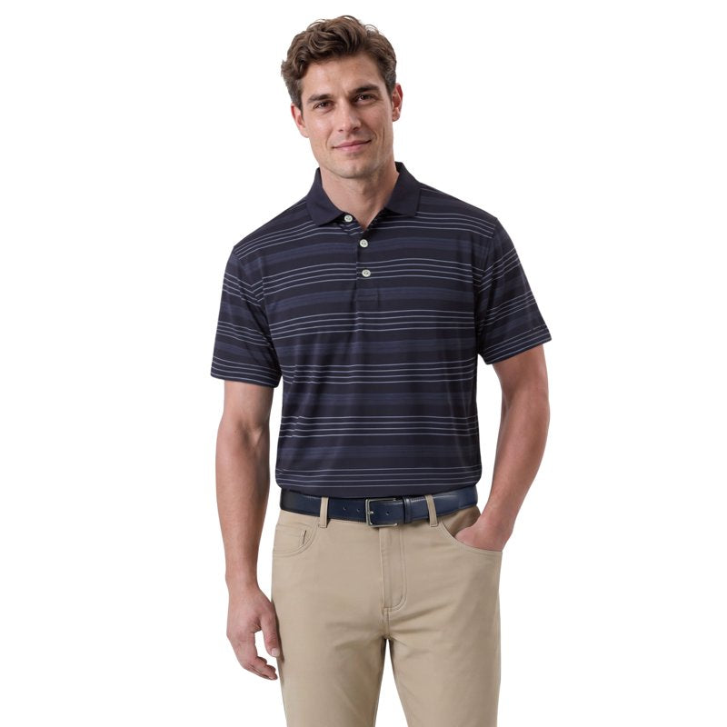 Men's & Big Men's Striped Performance Polo Shirt - Multiple Sizes & Colors