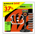 Gillette Razor Bundle with Blade Refills and Magnetic Stand - Bengals Gameday