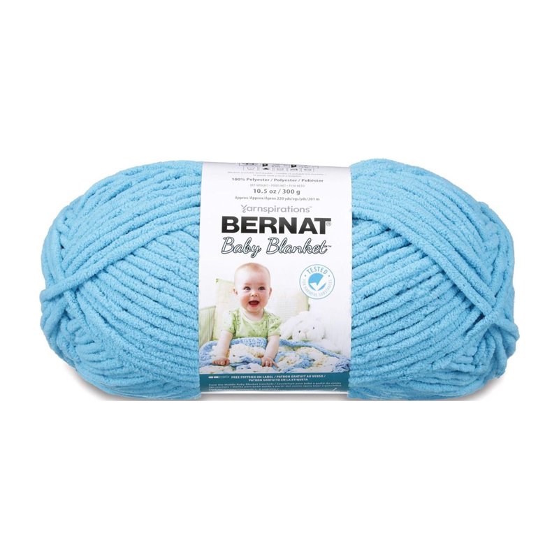 Bernat Baby Blanket Big Ball Yarn - Baby Teal Super Bulky Polyester