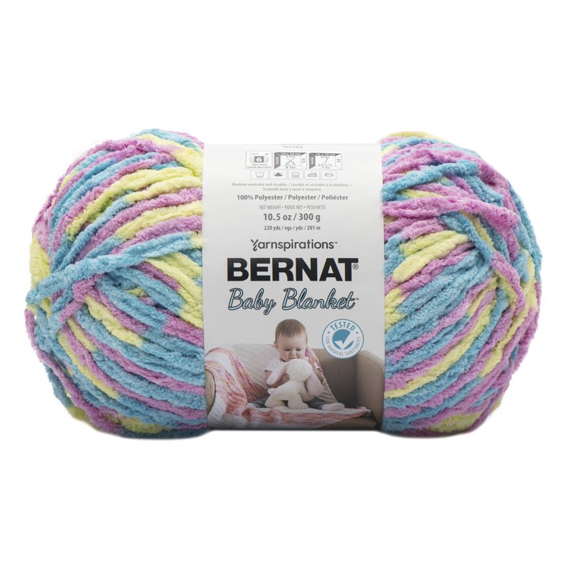 Big Gauge Baby Blanket Yarn - Soft Chenille-Style Polyester for Knitting & Crocheting