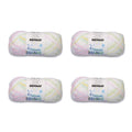 Baby Acrylic Yarn 8.5oz 240g 861 Yards Multicolor Ombre 4 Pack - Soft Knitting & Crochet