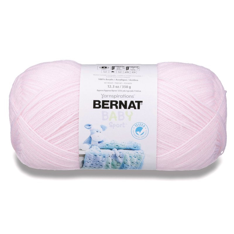 Bernat Baby Sport Yarn - Light, Soft Acrylic Baby Yarn for Knitting & Crocheting