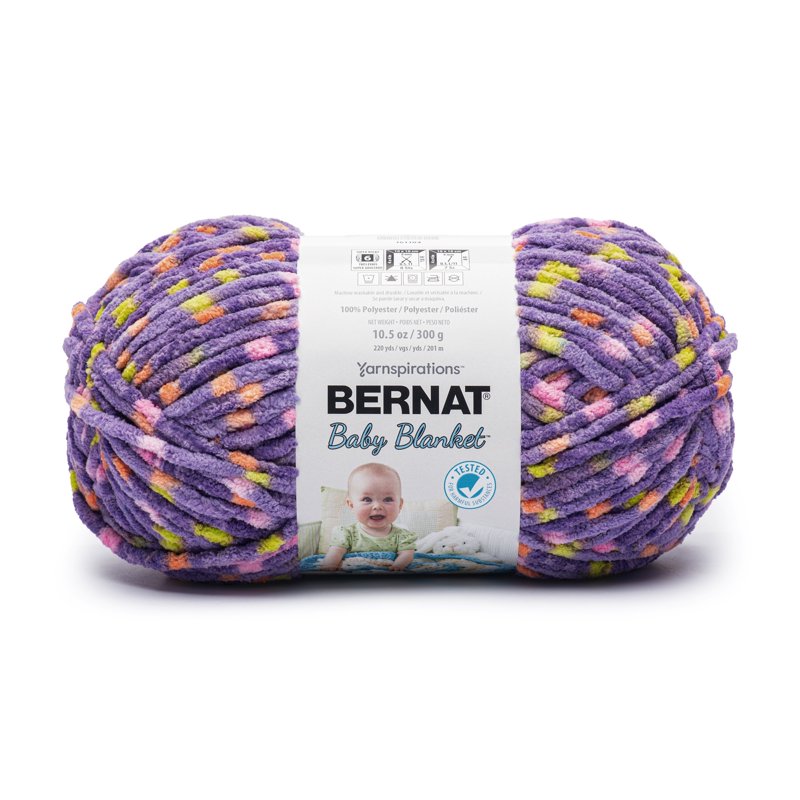 Bernat Baby Blanket Super Bulky Polyester Yarn 10.5oz for Baby Projects