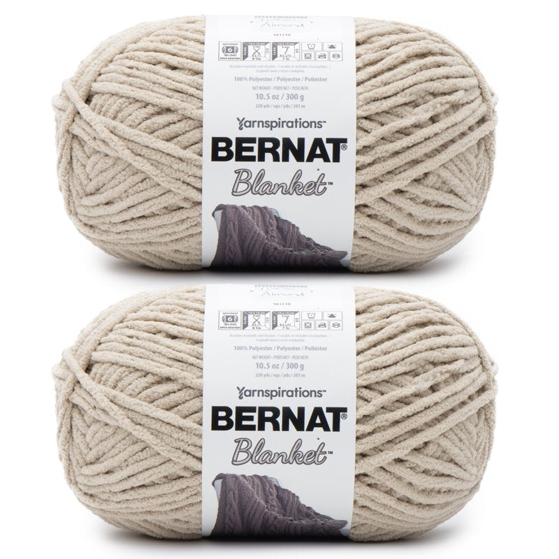 Super Bulky Polyester Yarn for Knitting and Crafting - 2 Pack, 10.5oz