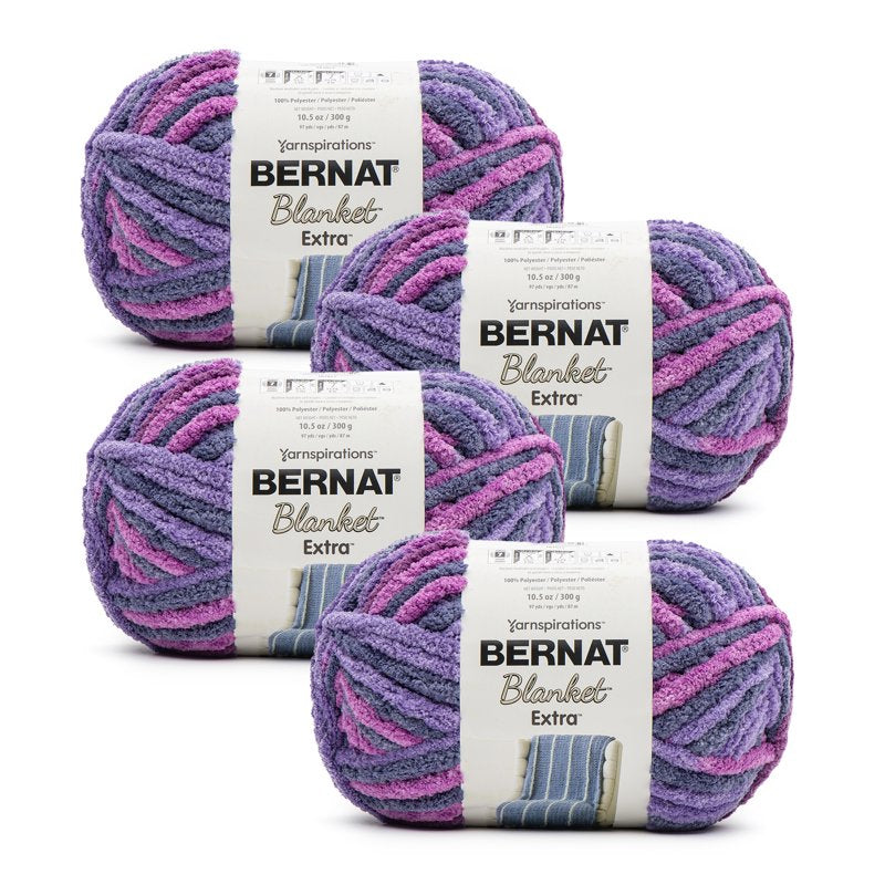 Jumbo Polyester Yarn 10.5oz Pack for Knitting & Crocheting - Multiple Colors