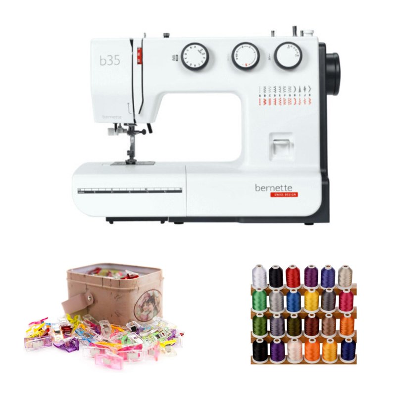 Bernette 35 Mechanical Sewing Machine with 23 Stitches and 7 Presser Feet