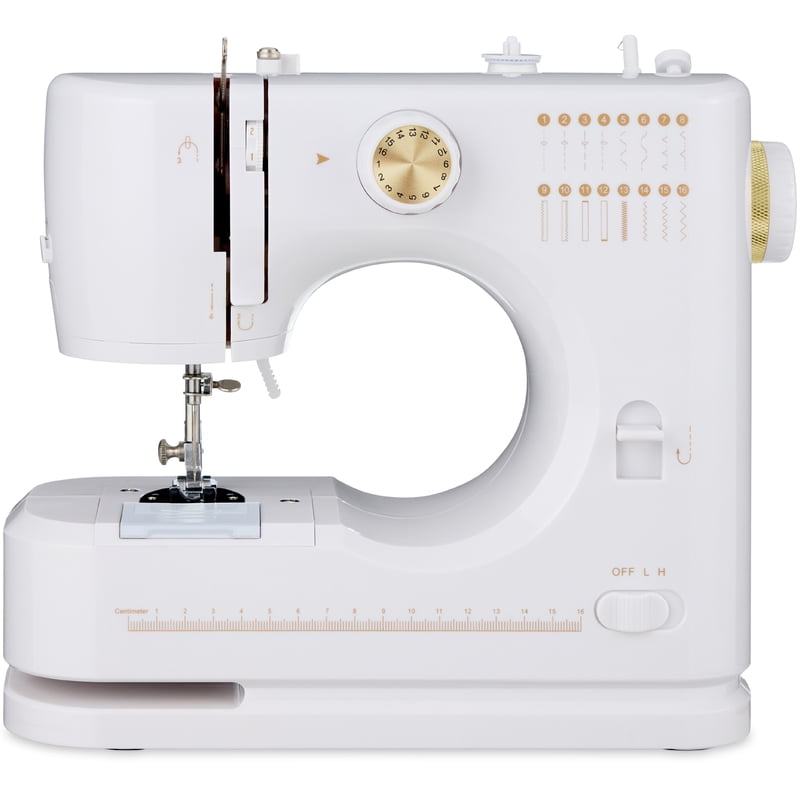 Beginner Sewing Machine Kit with 16 Stitch Patterns and Accessories