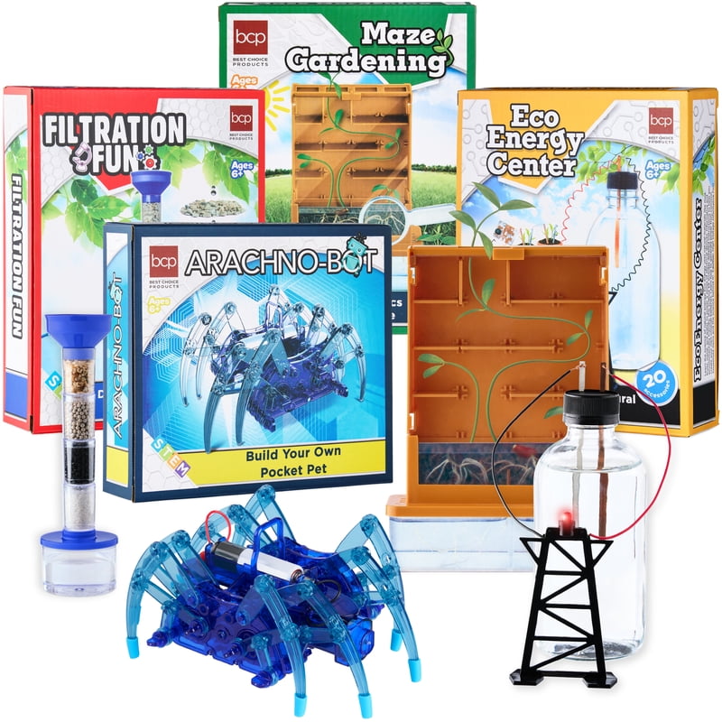 Kids 4-in-1 Science Project Kit STEM & STEAM Experiments Water Maze Spider