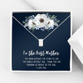 Mother's Day Necklace Gift Set with Card - Silver, Gold, Rose Gold Options
