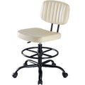 Adjustable Tall Office Drafting Chair with Foot Ring - Swivel Task Chair for High Desks