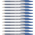Ballpoint Pen - Blue Ink, 1mm Medium Point, Refillable, Box of 12