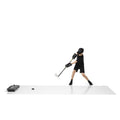 Hockey Passing Trainer Kit with Shooting Pad and Puck Rebounder - XL 4.5x10 ft