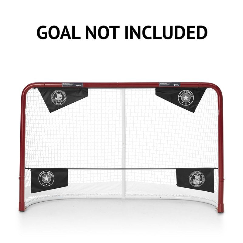 Hockey Shooting Targets Set - Fits Regulation 6x4 Hockey Nets, Durable & Portable