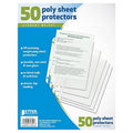 Office Sheet Protectors 8.5x11 Inch Clear Pack of 50 - Archival Safe & Acid Free