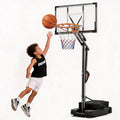 Adjustable Portable Basketball Hoop System for Kids & Adults, 33 Inch Backboard